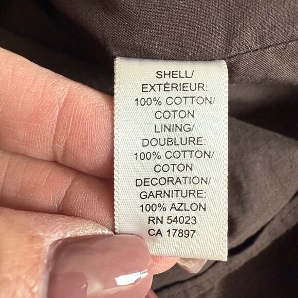 Women's Banana Republic Brown‎ A-Line Skirt with Ribbon Detailing Size 4 - Picture 5 of 10